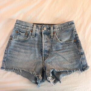 Levi's 501 Light Wash Denim Shorts